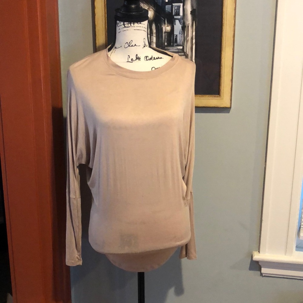 Active USA Crew Neck Dolman Sleeve Blouse (S)